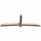 Ekena Millwork Bellingham Smooth Timber Gable Bracket, Douglas Fir, 108"W x 40"H x 5 1/2"D x 5 1/2"F, 9/12 Pitch GBW108X40X0606BEL00SDF - alternate 3